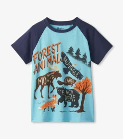 Clearance Hatley Boys Forest Animals Raglan T-Shirt
