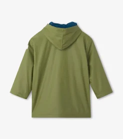 Outlet Hatley Boys Forest Green Zip-Up Rain Jacket