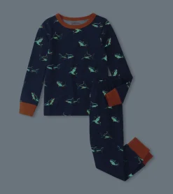 Outlet Hatley Boys Glow Sharks Pajama Set