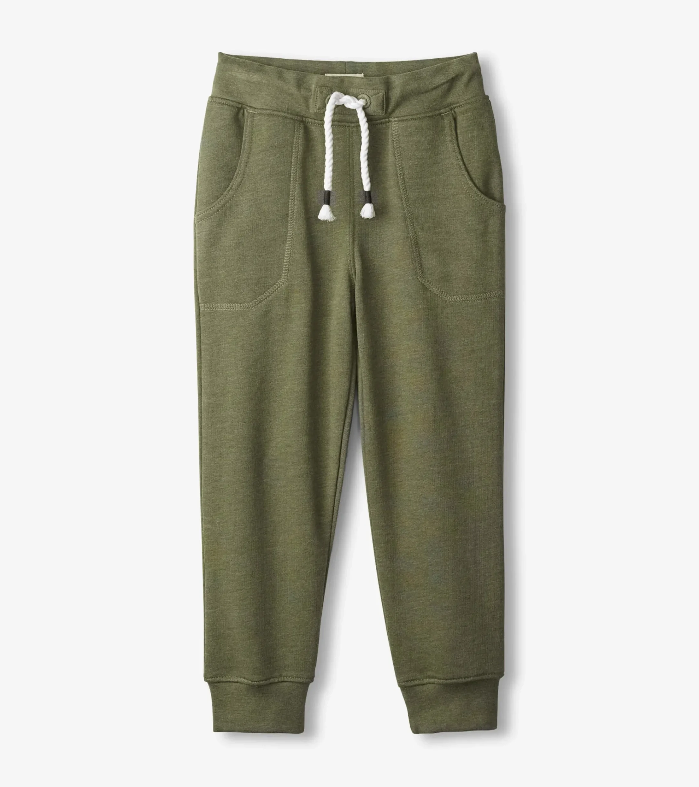 New Hatley Boys Green Melange Slim Fit Joggers