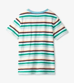 Hatley Boys Hiking Stripes Pocket Tee