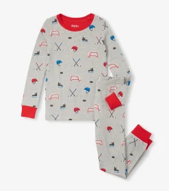 Best Hatley Boys Hockey Organic Cotton Pajama Set