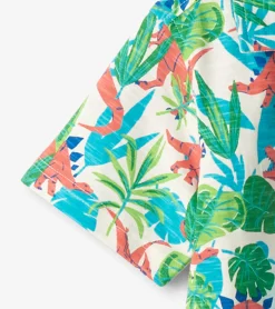 Sale Hatley Boys Jungle Dino Short Sleeve Jersey Button Down