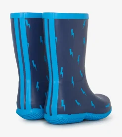 New Hatley Boys Lightning Storm Packable Rain Boots