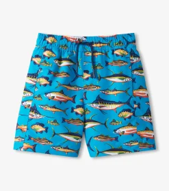 New Hatley Boys Lots Of Fish Swim Trunks