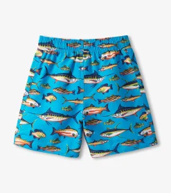 New Hatley Boys Lots Of Fish Swim Trunks