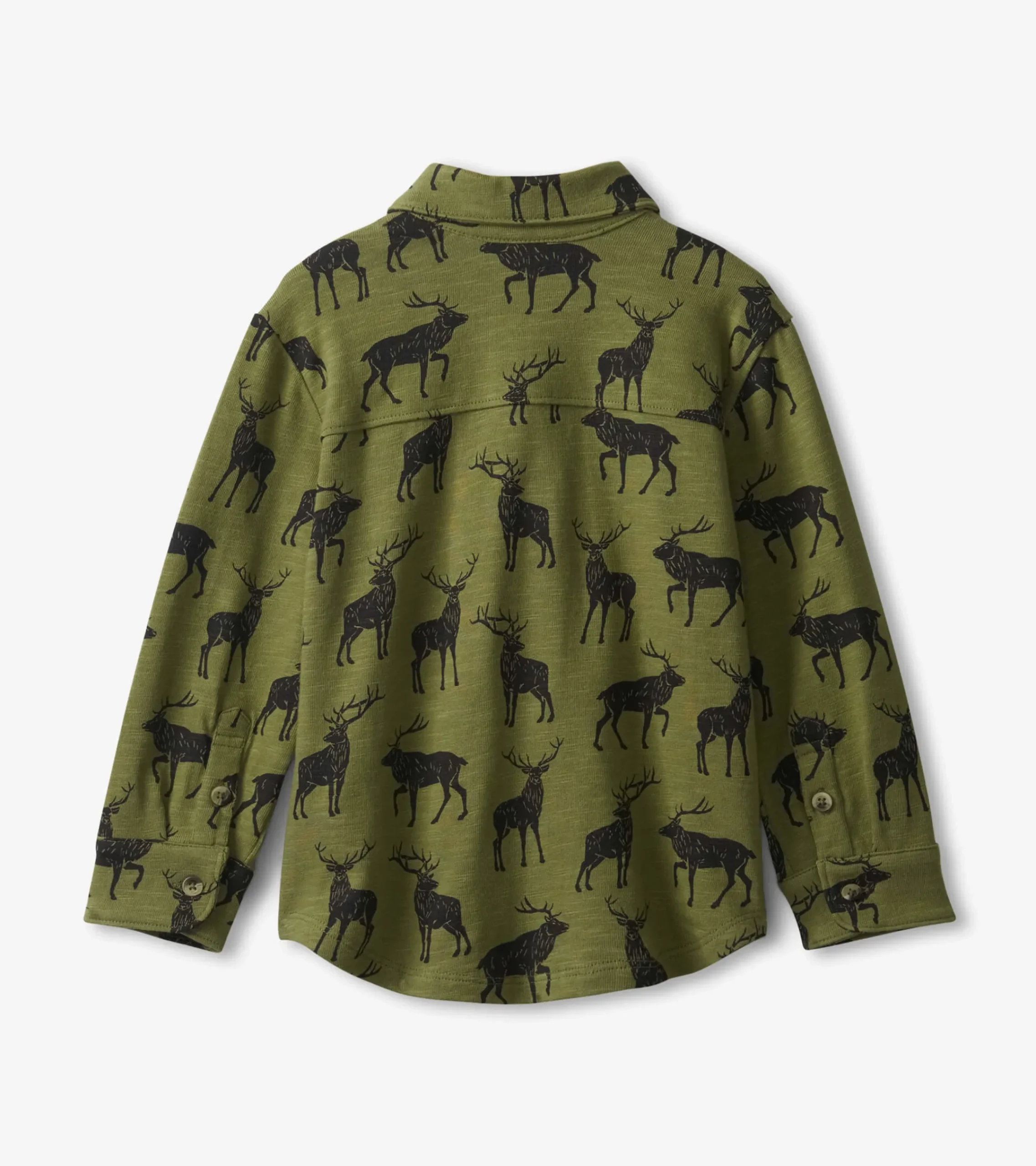 Discount Hatley Boys Magestic Elk Jersey Button Down Shirt