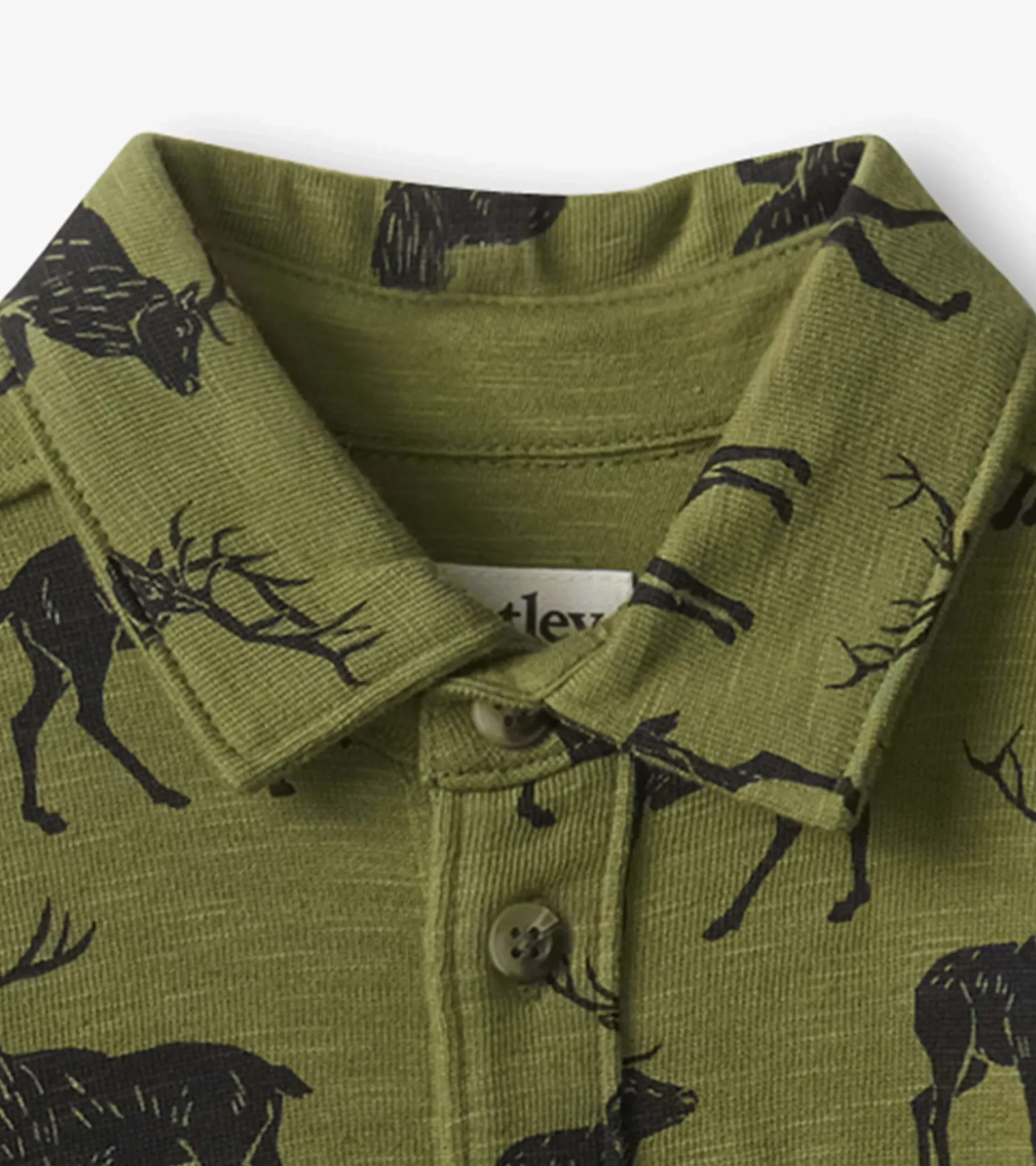 Discount Hatley Boys Magestic Elk Jersey Button Down Shirt