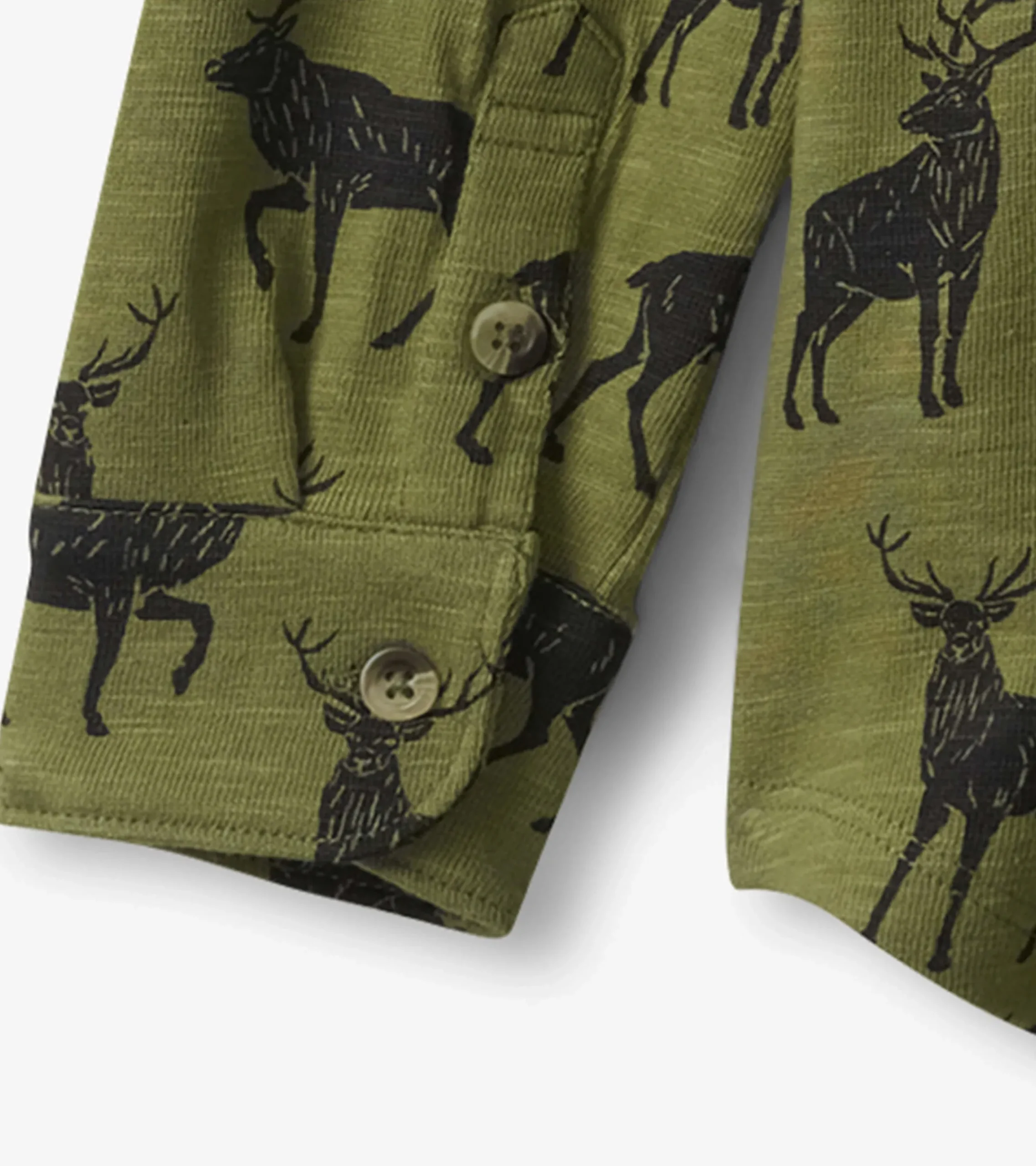Discount Hatley Boys Magestic Elk Jersey Button Down Shirt