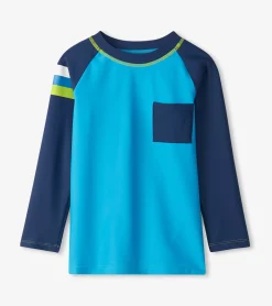 Clearance Hatley Boys Malibu Blue Long Sleeve Rashguard