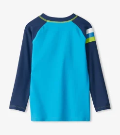 Clearance Hatley Boys Malibu Blue Long Sleeve Rashguard