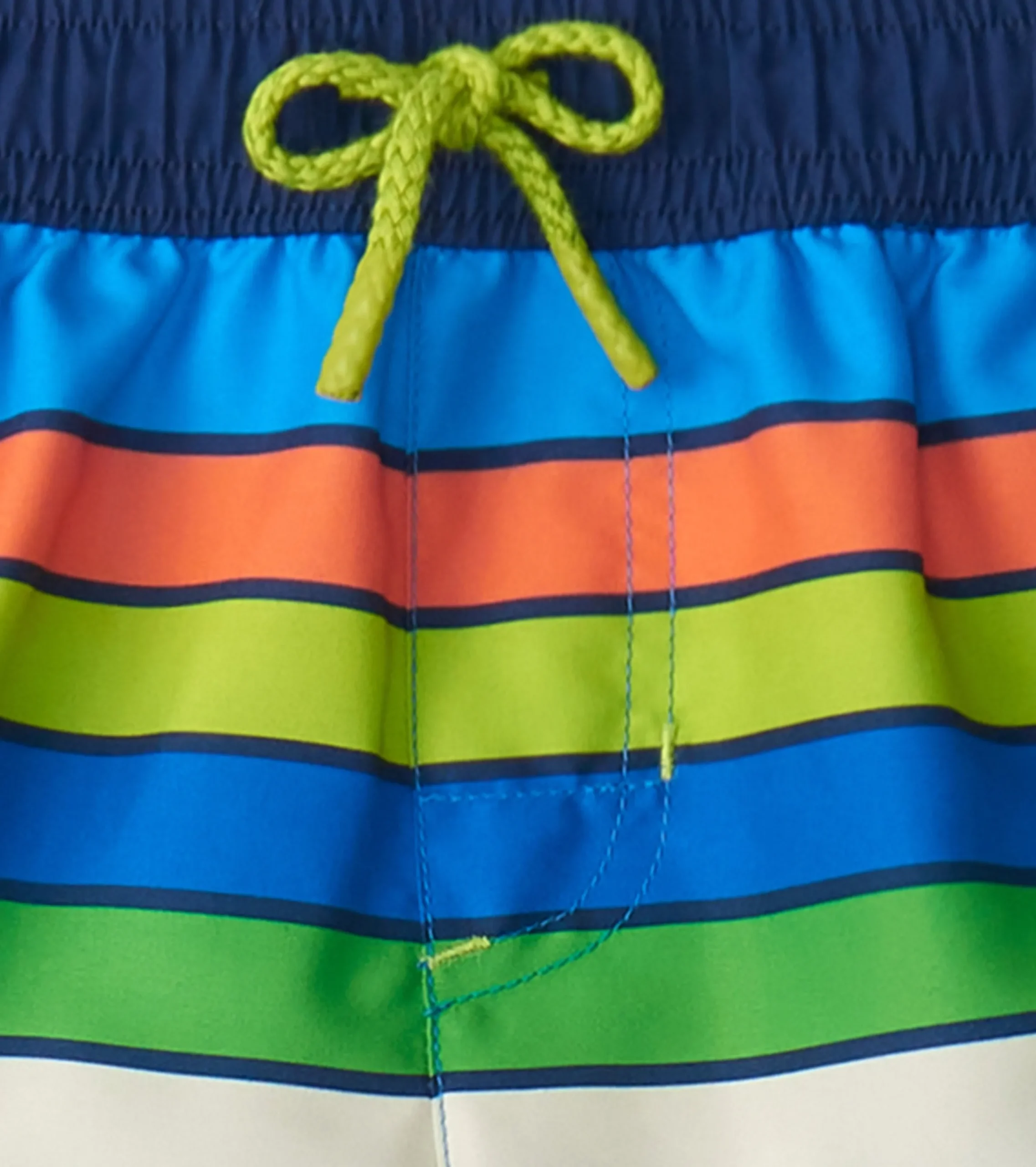 Outlet Hatley Boys Malibu Stripe Swim Trunks
