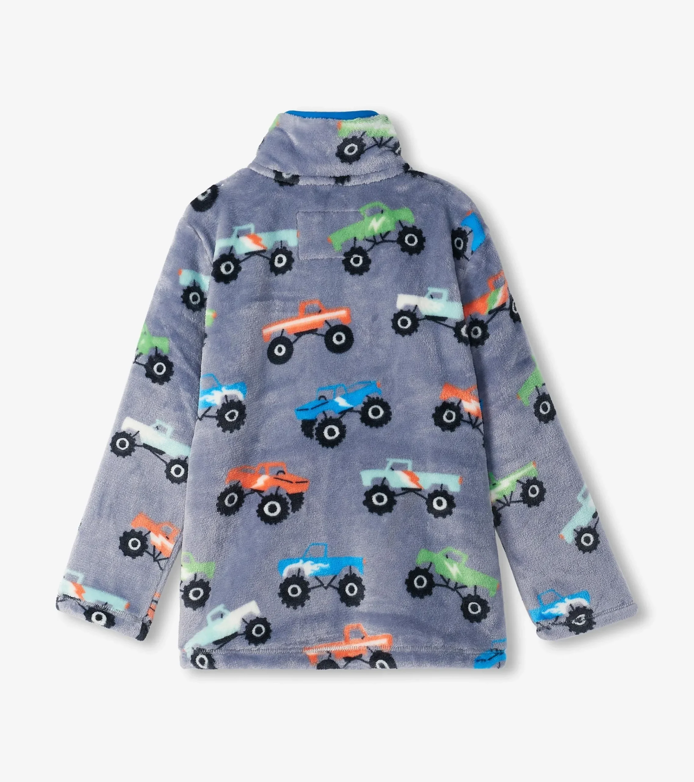 Hatley Boys Monster Trucks Fuzzy Fleece Zip-Up Jacket