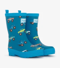 Clearance Hatley Boys Monster Trucks Matte Rain Boots