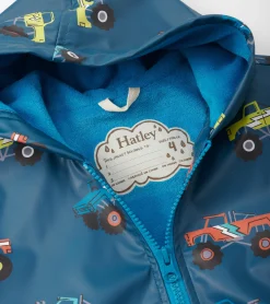 Outlet Hatley Boys Monster Trucks Zip-Up Rain Jacket