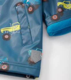 Outlet Hatley Boys Monster Trucks Zip-Up Rain Jacket