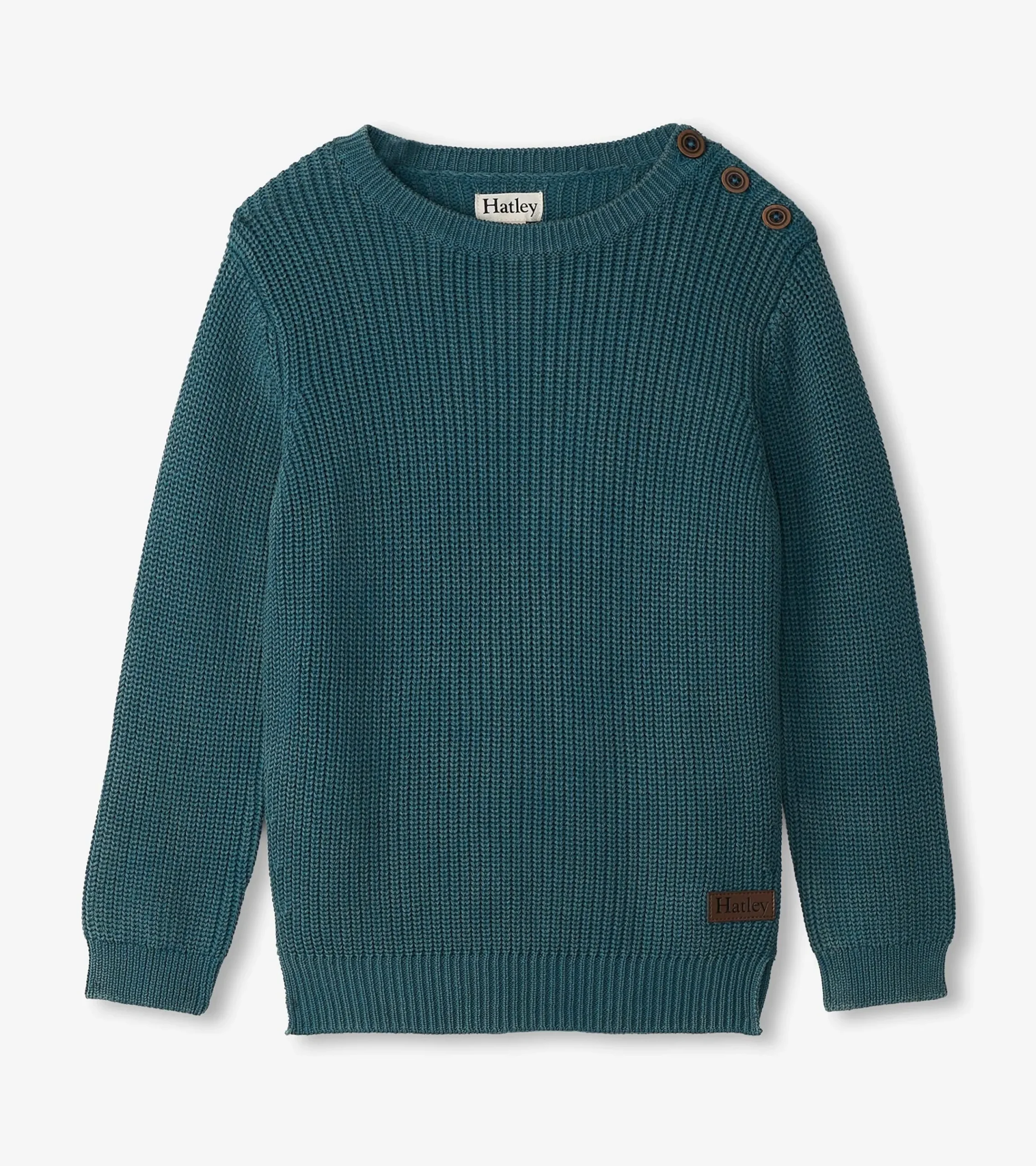 Discount Hatley Boys Moroccan Blue Button Neck Sweater