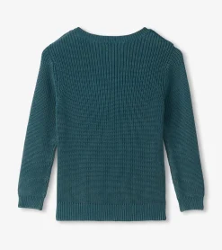 Discount Hatley Boys Moroccan Blue Button Neck Sweater