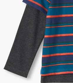 Clearance Hatley Boys Moroccan Blue Fooler Long Sleeve T-Shirt