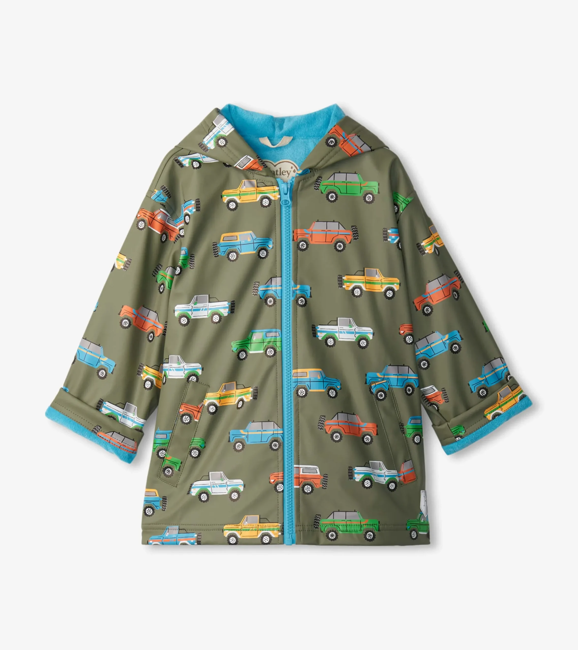 New Hatley Boys Off-Roading Zip-Up Rain Jacket