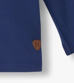 Hot Hatley Boys Patriot Blue Long Sleeve Bamboo T-Shirt