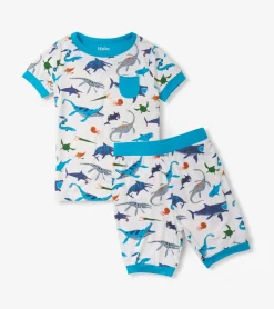 Hatley Boys Prehistoric Marine Bamboo Short Pajama Set