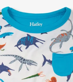 Hatley Boys Prehistoric Marine Bamboo Short Pajama Set