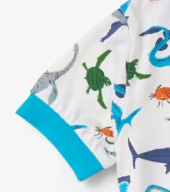 Hatley Boys Prehistoric Marine Bamboo Short Pajama Set