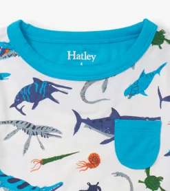 New Hatley Boys Prehistoric Marine Bamboo Pajama Set
