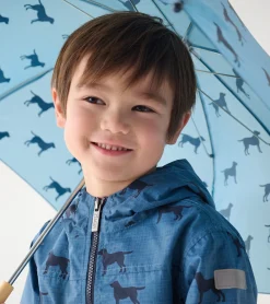 New Hatley Boys Preppy Dogs Zip-Up Lightweight Rain Jacket
