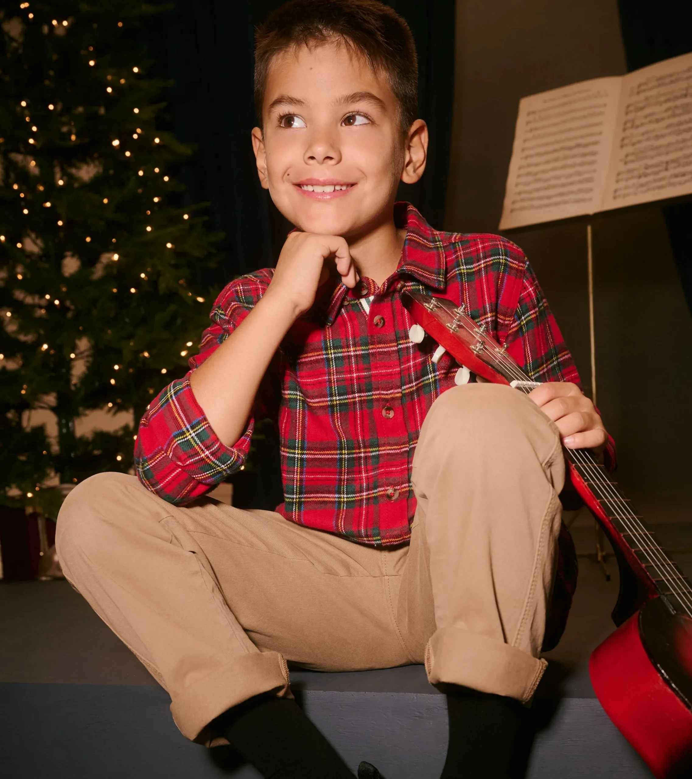 Hatley Boys Red Plaid Button Down Shirt