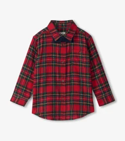 Hatley Boys Red Plaid Button Down Shirt