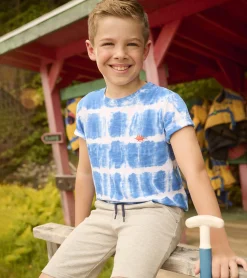 Hot Hatley Boys Reptile Tie Dye Tee