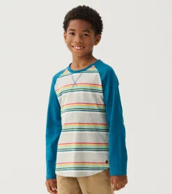 Outlet Hatley Boys Retro Stripes Long Sleeve Raglan T-Shirt