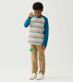 Outlet Hatley Boys Retro Stripes Long Sleeve Raglan T-Shirt