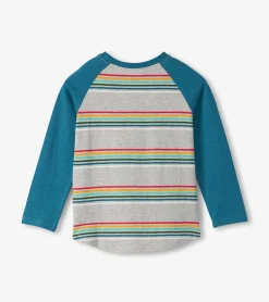 Outlet Hatley Boys Retro Stripes Long Sleeve Raglan T-Shirt