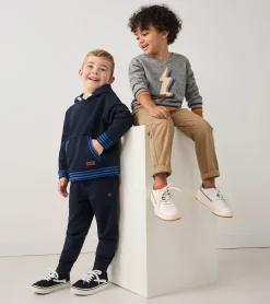 Hot Hatley Boys Salute French Terry Joggers