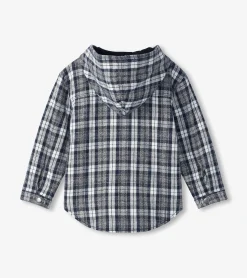 Outlet Hatley Boys Salute Plaid Lined Hooded Jacket