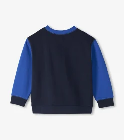 Outlet Hatley Boys Salute Striped Panel Sweatshirt