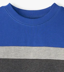 Outlet Hatley Boys Salute Striped Panel Sweatshirt