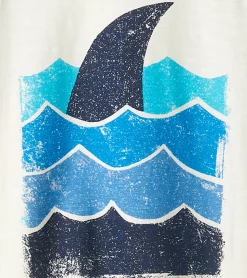 Clearance Hatley Boys Shark Fin Waves Raglan T-Shirt