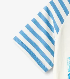 Clearance Hatley Boys Shark Fin Waves Raglan T-Shirt