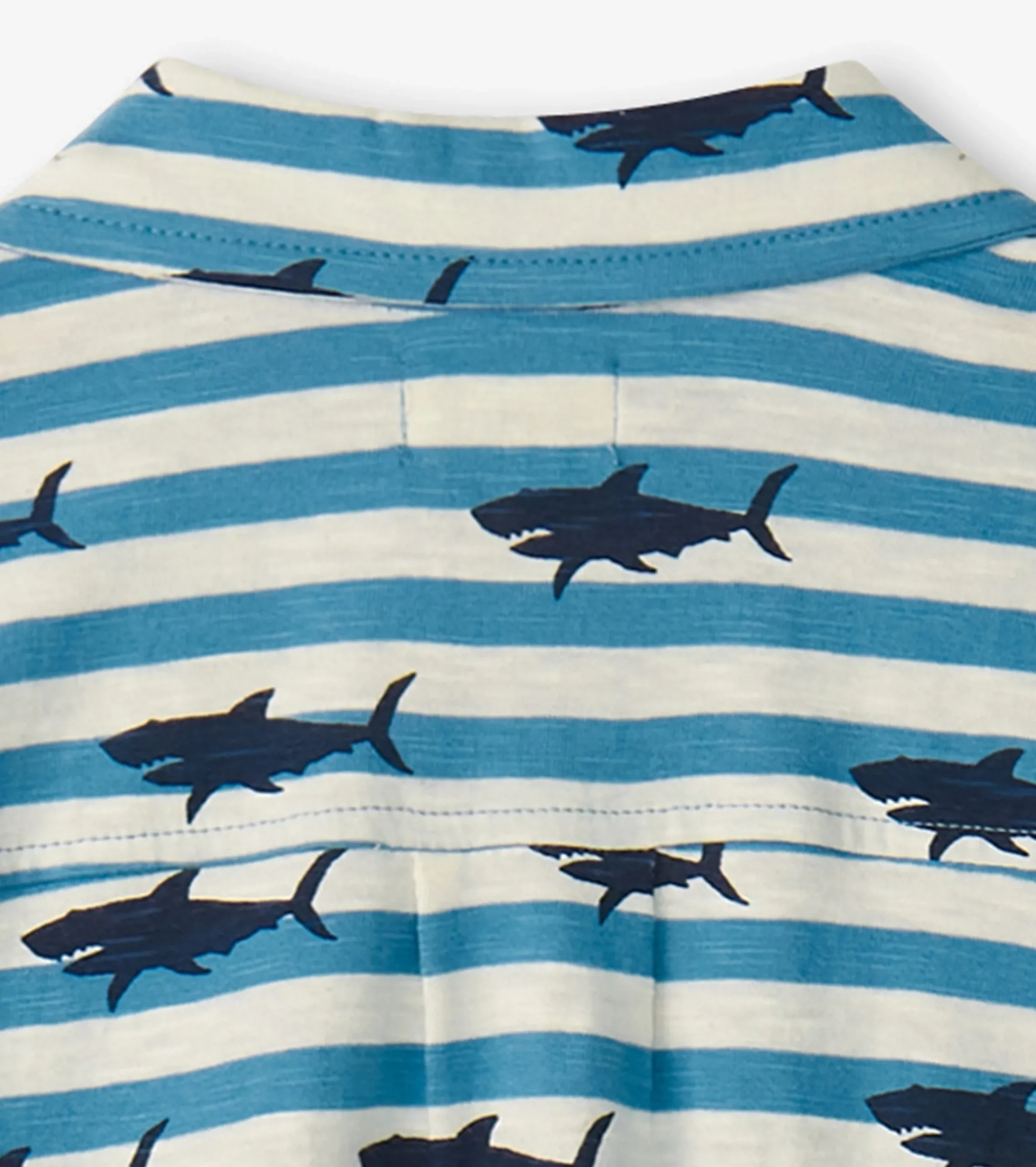 Sale Hatley Boys Shark Stripes Jersey Button Down