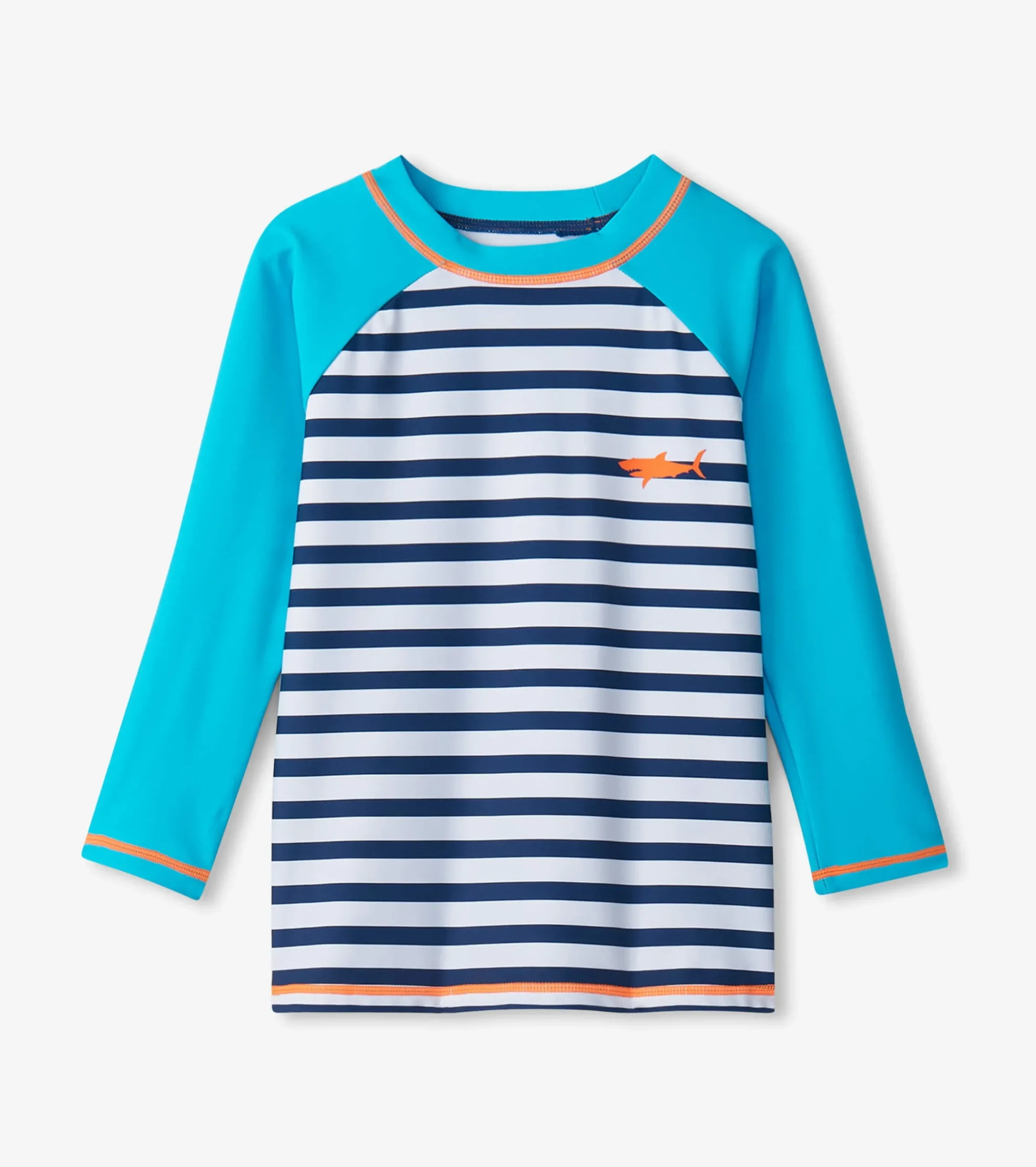 New Hatley Boys Shark Stripes Long Sleeve Rashguard