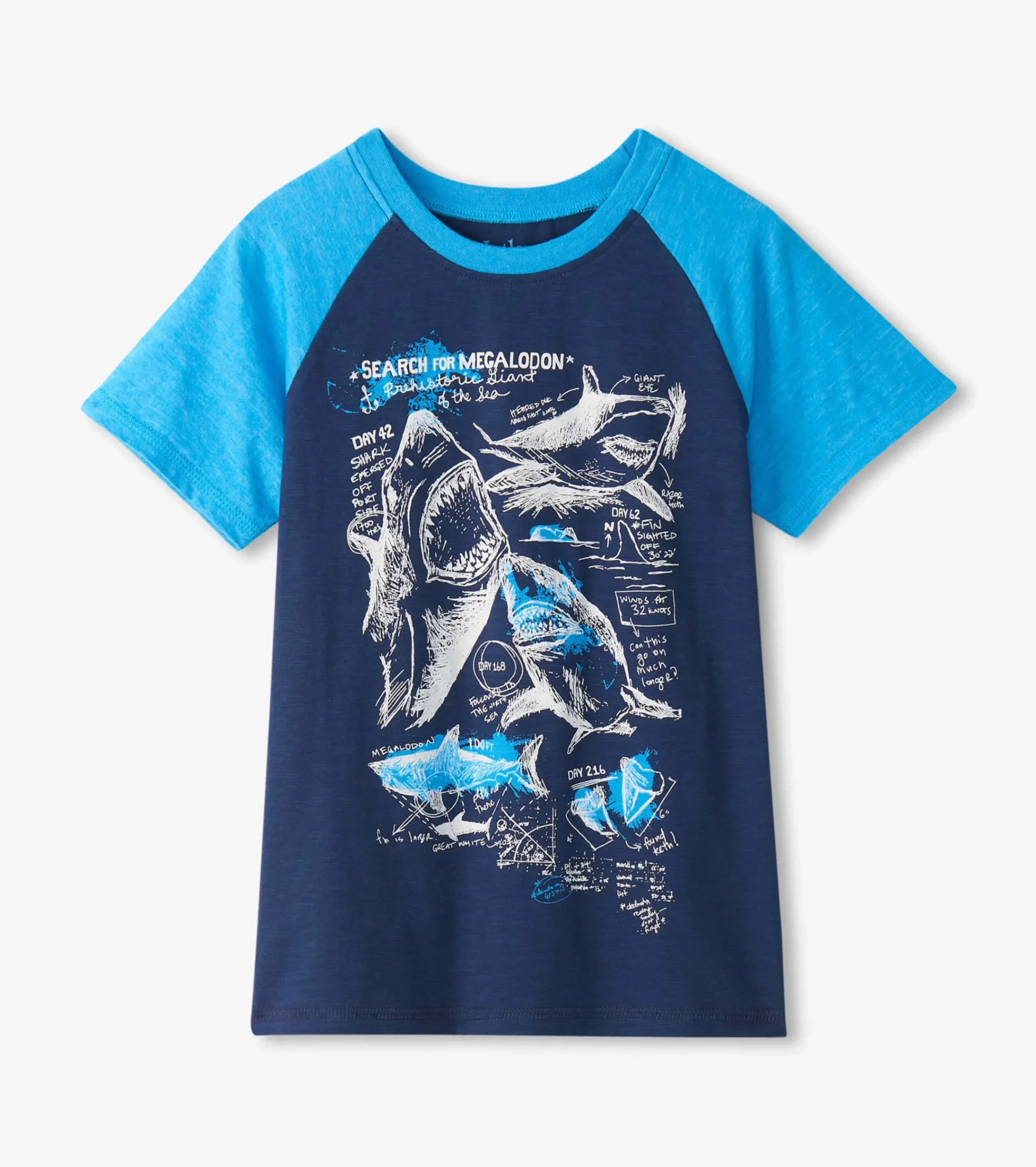 Online Hatley Boys Sharks Raglan T-Shirt