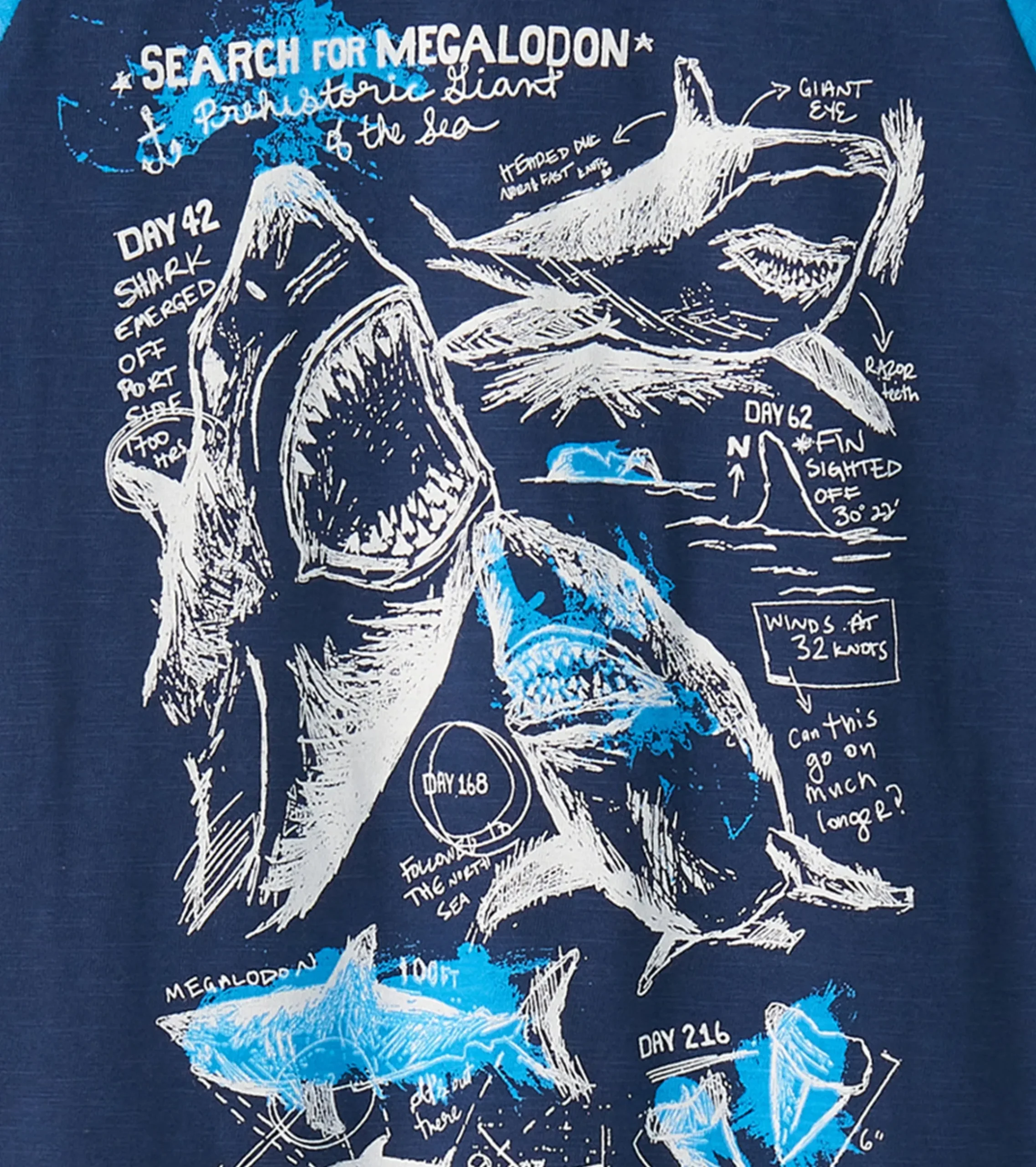 Online Hatley Boys Sharks Raglan T-Shirt