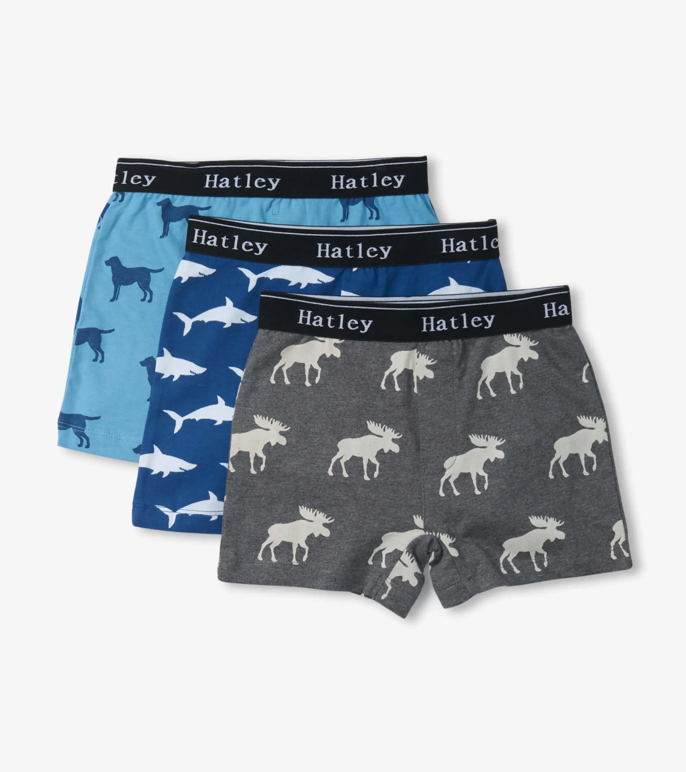 Outlet Hatley Boys Silhouette Animals 3 Pack Boxer Briefs