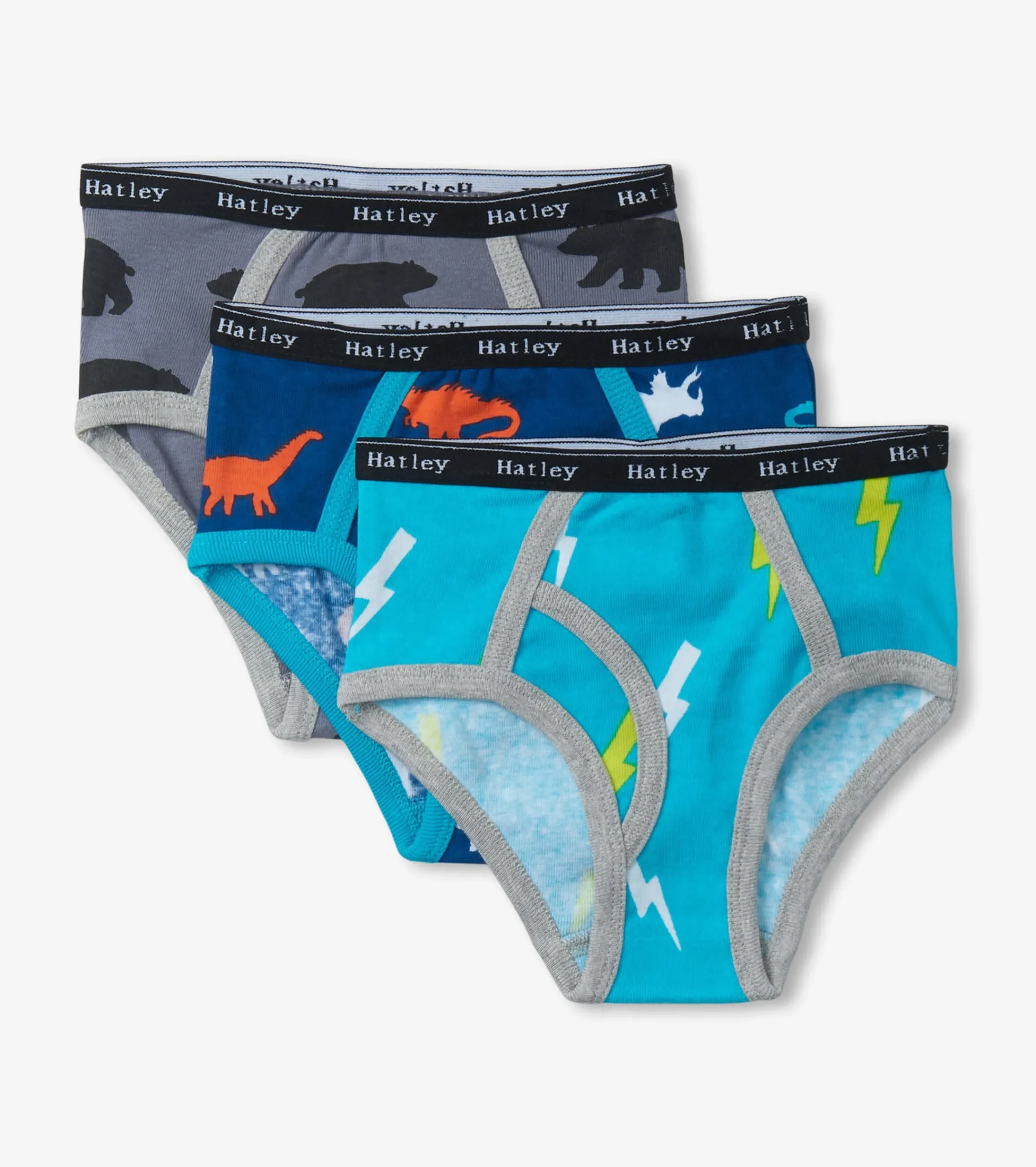 Hot Hatley Boys Silhouette Nature 3 Pack Classic Briefs
