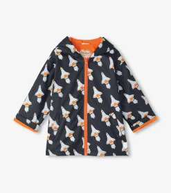 Hatley Boys Space Shuttles Colour Changing Zip-Up Rain Jacket
