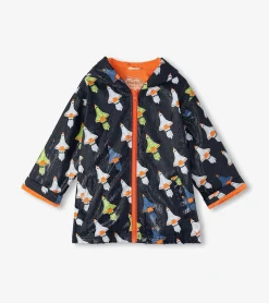 Hatley Boys Space Shuttles Colour Changing Zip-Up Rain Jacket